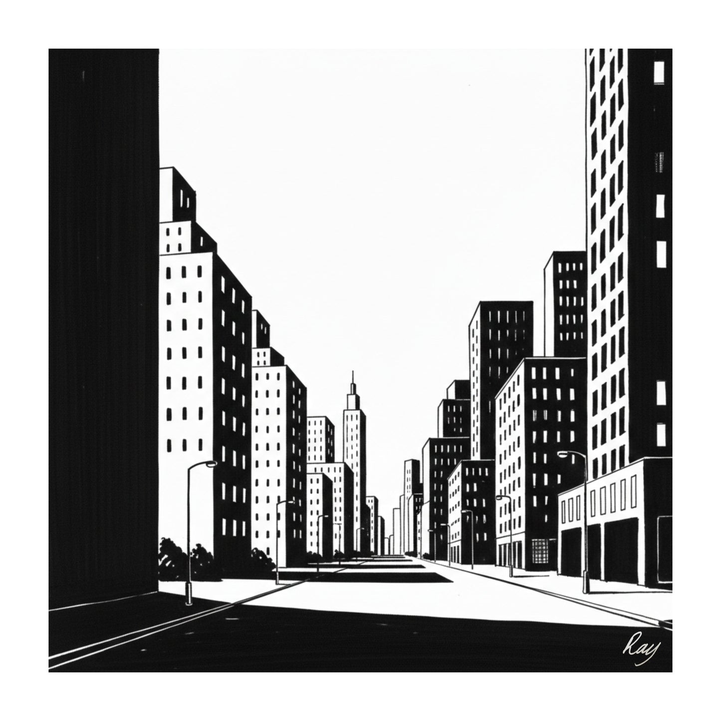The Street, Open Edition Print